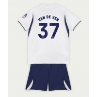 Camisa de Futebol Tottenham Hotspur Micky van de Ven #37 Equipamento Principal Infantil 2026-27 Manga Curta (+ Calças curtas)
